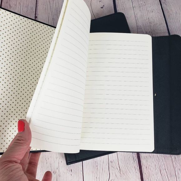 New Black Eccolo Pen Gear Hard Cover Lined Writing Journal Notebook Bundle of 2 - Picture 2 of 4